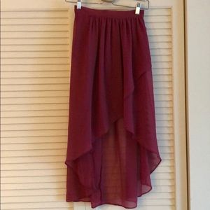 Miss Selfridge high low skirt